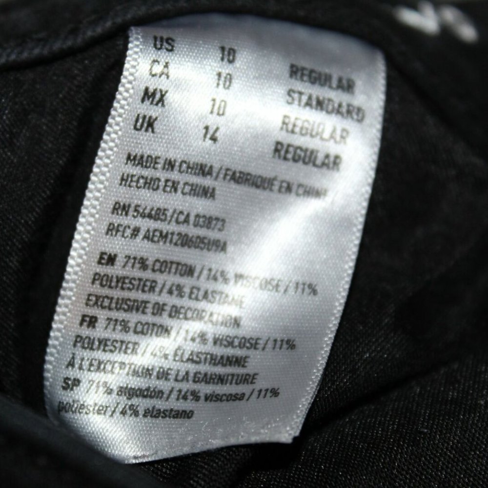 American Eagle Hi Rise Jegging Jeans Black HW8344 - Picture 5 of 7